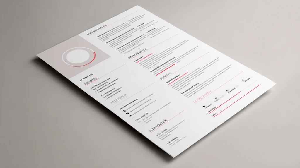 Exempel på en bra CV-layout som är ren, strukturerad och lättläst.